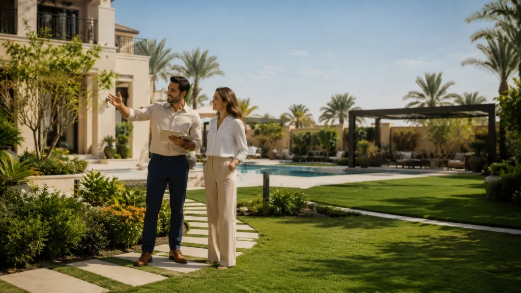 Garden renovation before and after in Dubai