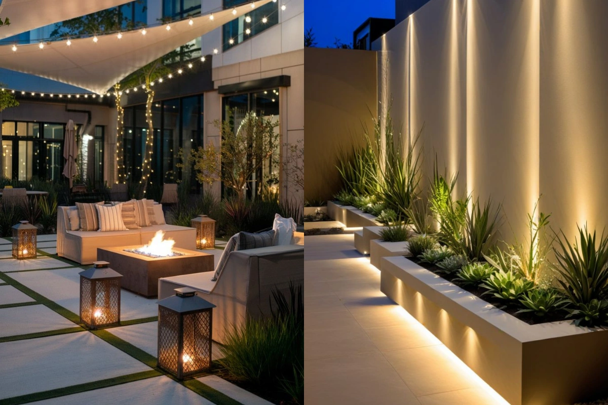 LED-light-install-sitting-area-planterbox