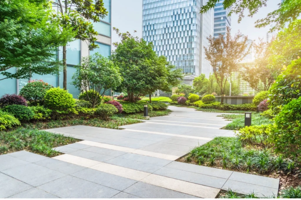 Hard landscaping and interlock paving for Dubai villa