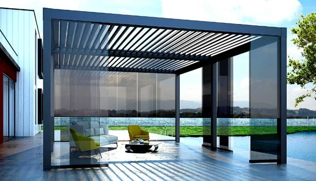 Pergola with Metal Material in outdoor