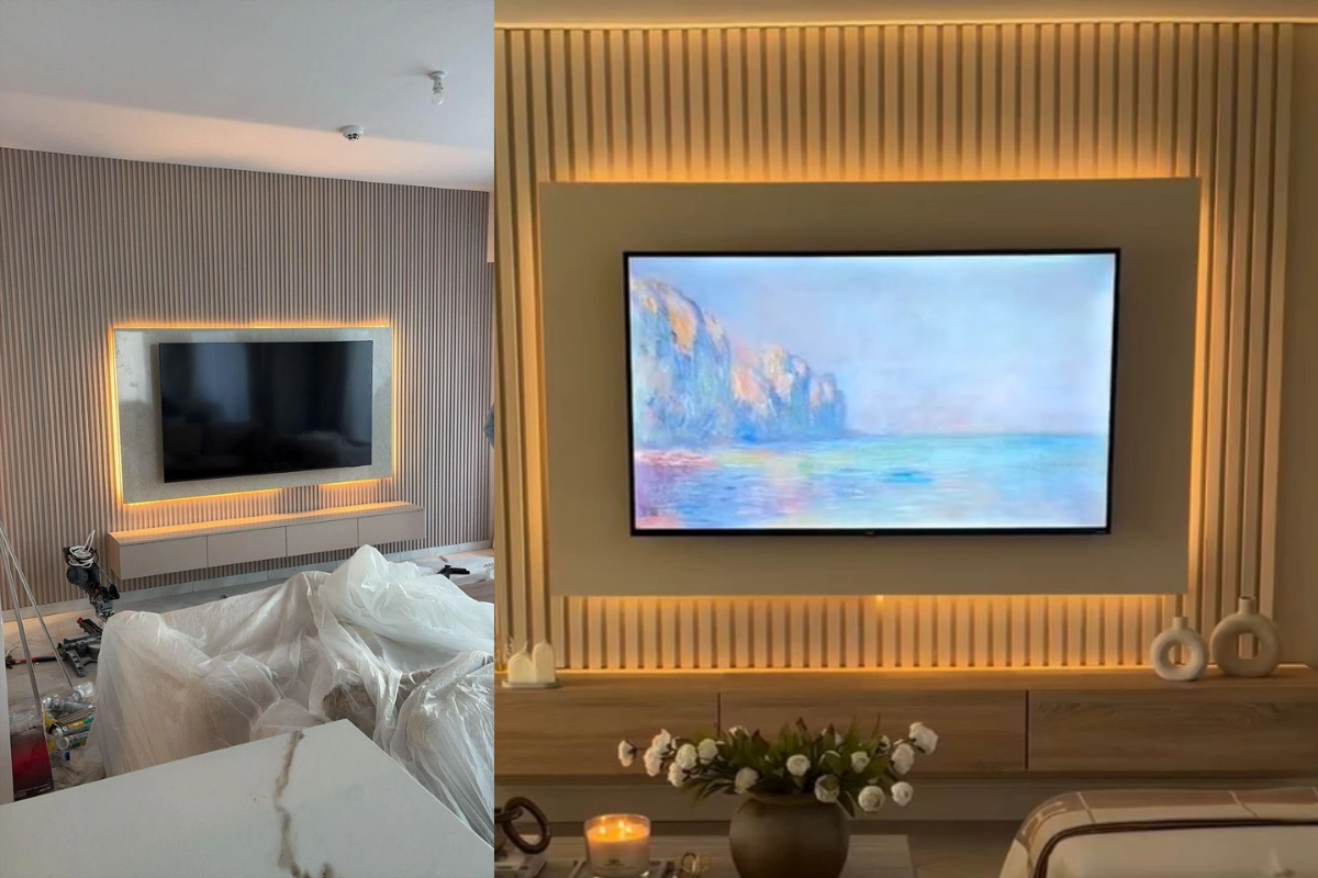 Villa-Tv-Wall-Setup-Al-Warda-Landscaping.com