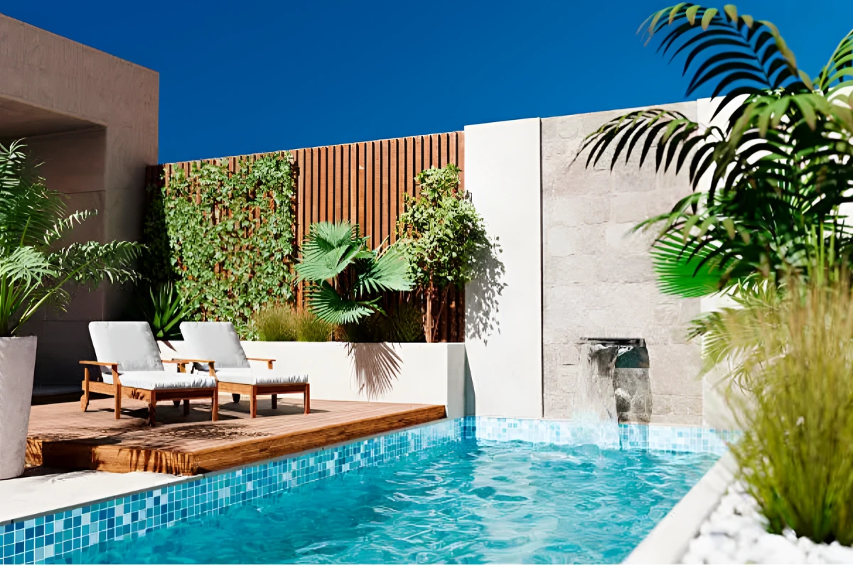 pool_with_water_feature_installation_dubai_with_alwardalandscaping