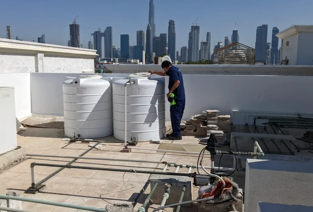 Professional water tank cleaning service in Dubai